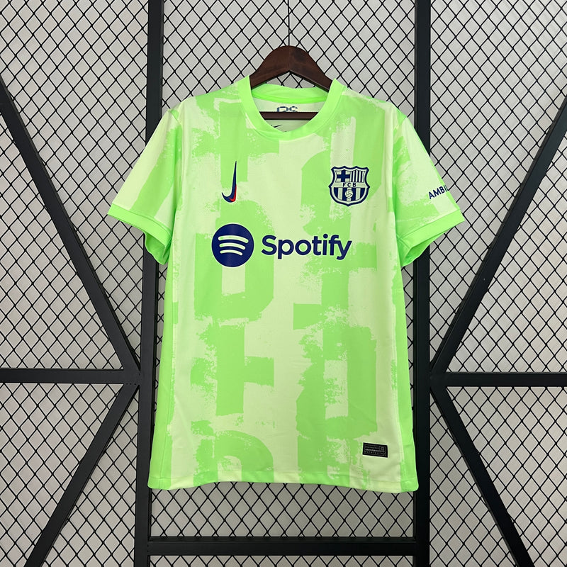 Camisa Barcelona Third 24/25 s/n° Torcedor Masculino - Verde e Branco