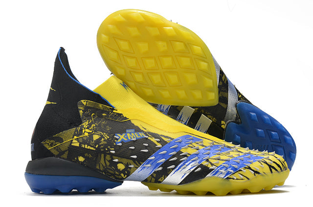 Chuteira Society Adidas Predator Freak + FG Xmen/Black/Yellow/Blue - Cano Alto