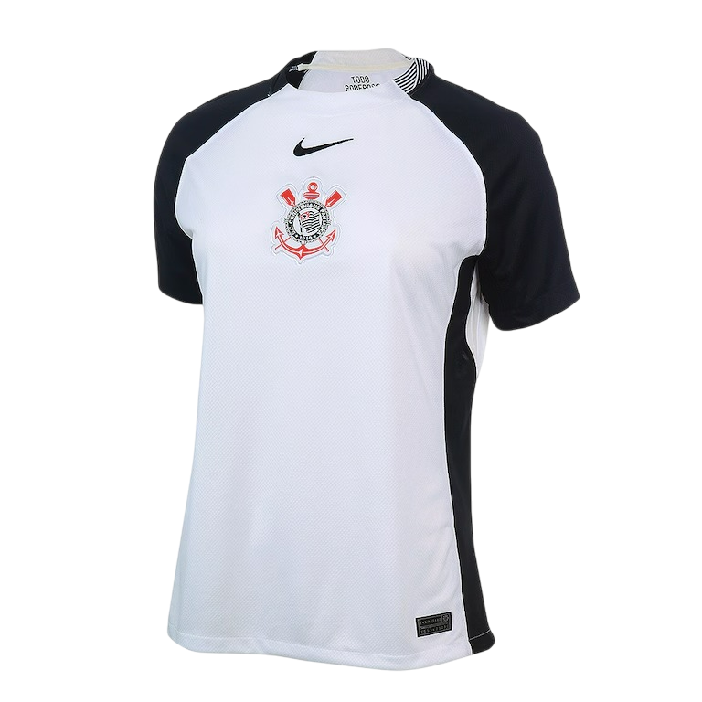 Camisa Corinthians Home 25/26 Torcedor Nike Feminina - Branca