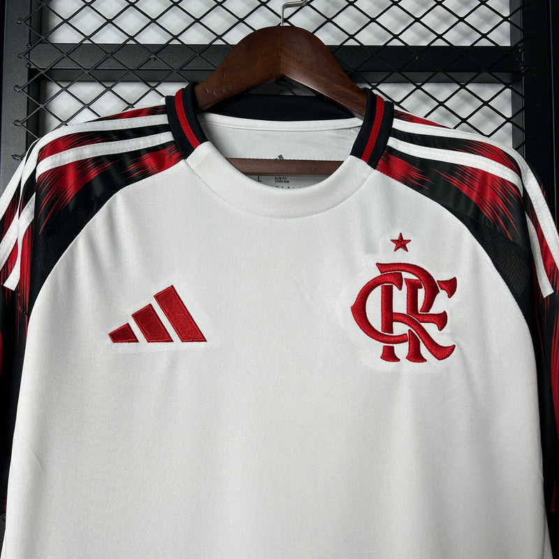Camisa Flamengo Away 25/26 s/n° Torcedor Adidas Masculina - Branca