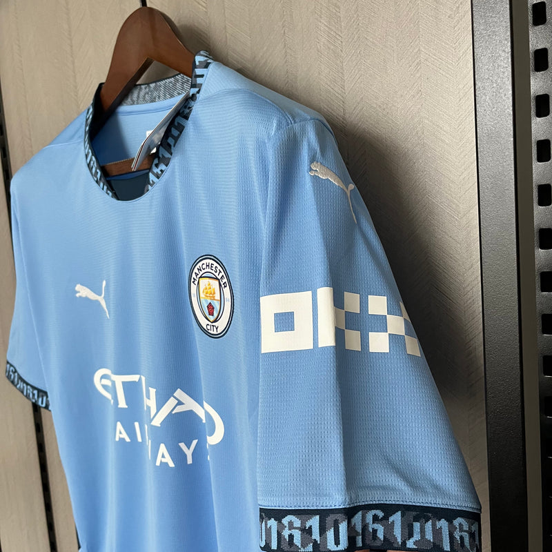 Camisa Manchester City Home 24/25 Torcedor Puma Masculina - Azul Claro