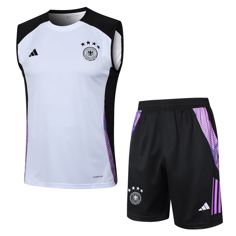 Conjunto Regata Alemanha 2024/25 - Preto e Branco