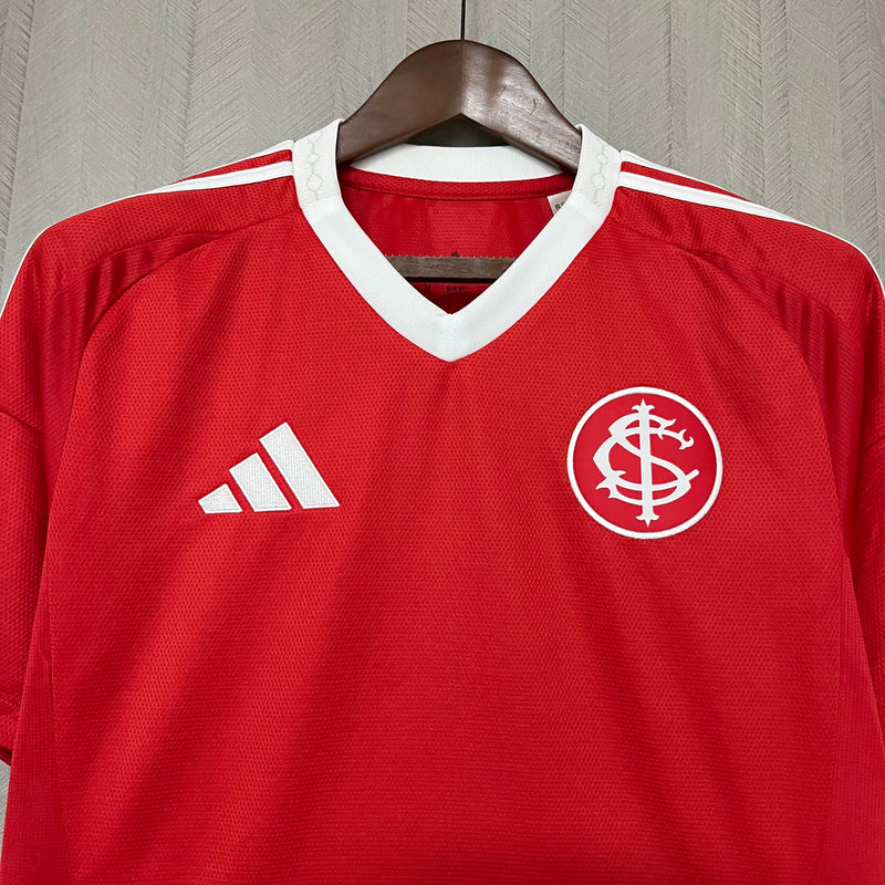 Camisa Internacional Home 25/26 Torcedor Adidas Masculina - Vermelha e Branca
