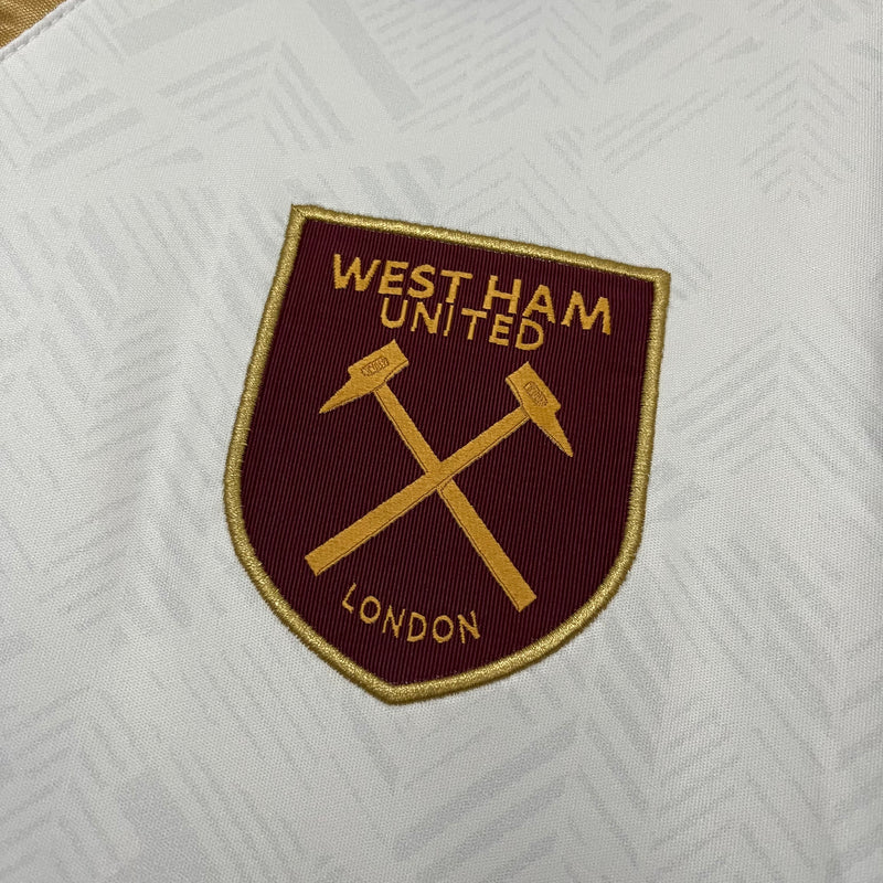 Camisa West Ham Away 24/25 s/n° Torcedor Umbro Masculina - Branca