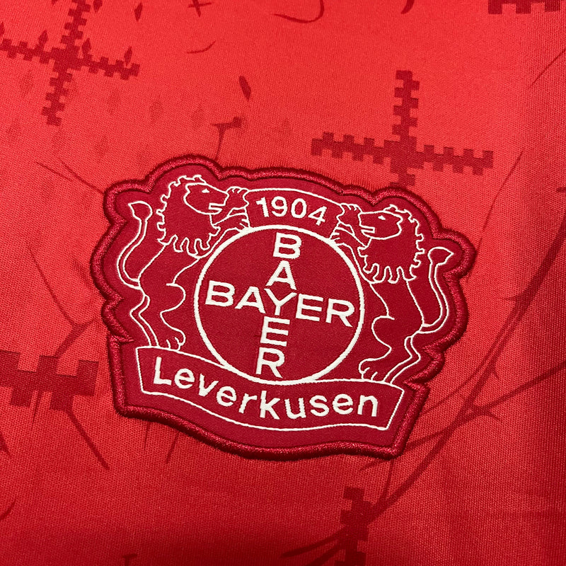 Camisa Bayer Leverkusen Home 24/25 Torcedor Castore Masculina - Vermelha