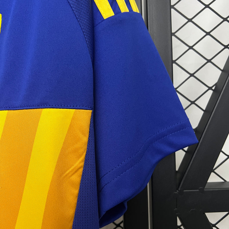 Camisa Boca Juniors Home 24/25 Torcedor Adidas Masculina - Azul e Amarela