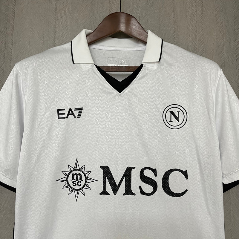 Camisa Napoli Away 24/25 Torcedor EA7 Masculina - Branca