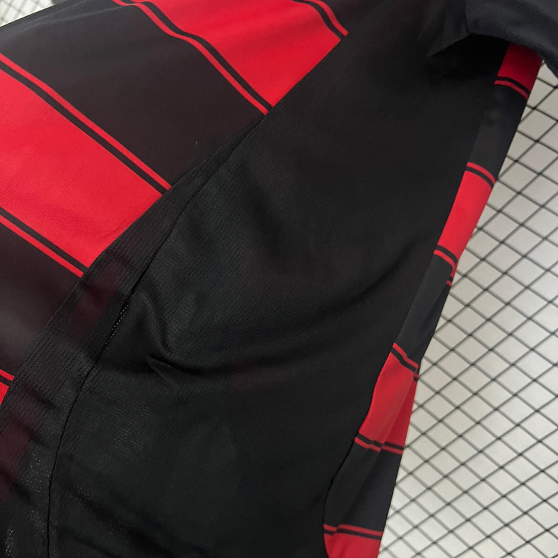 Camisa Flamengo Home 25/26 s/n° Torcedor Adidas Masculina - Vermelha e Preta