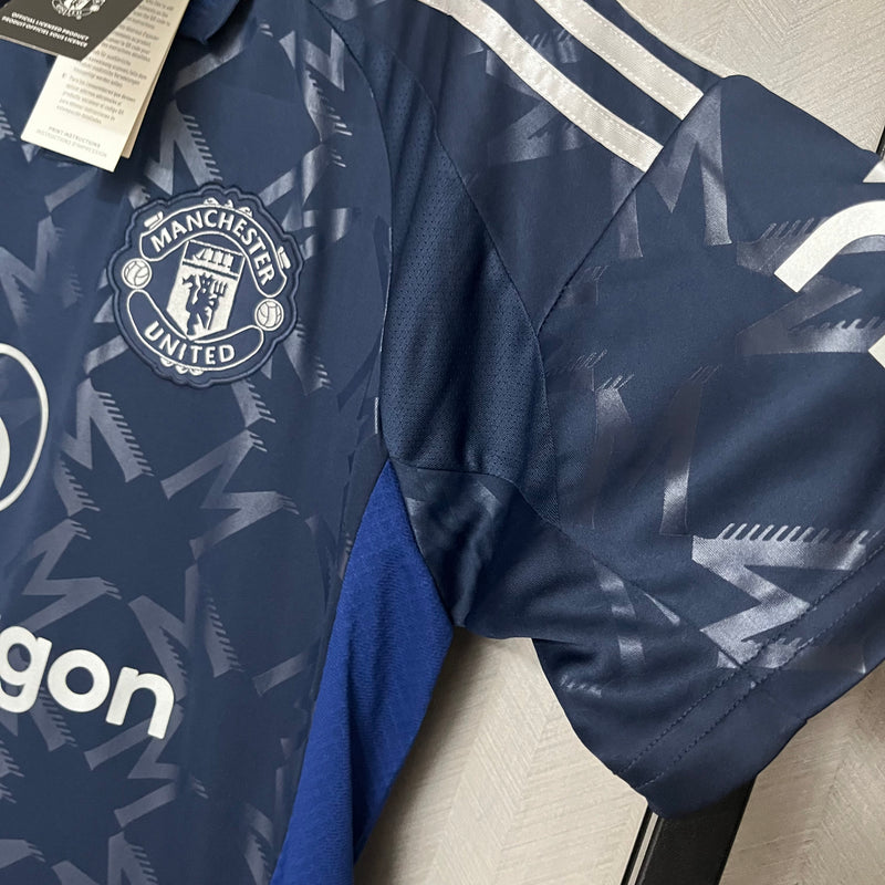 Camisa Manchester United Away 24/25 s/n° Torcedor Adidas Masculina - Azul