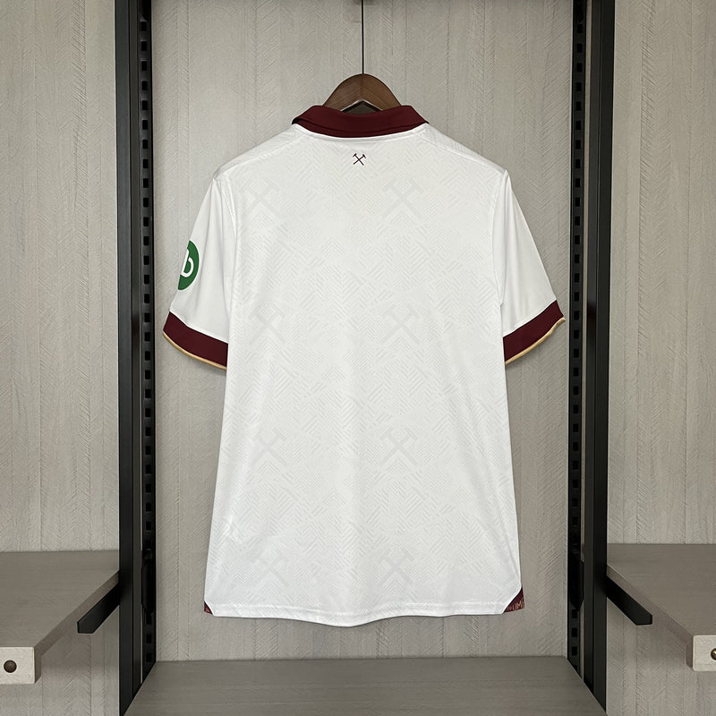 Camisa West Ham Away 24/25 s/n° Torcedor Umbro Masculina - Branca