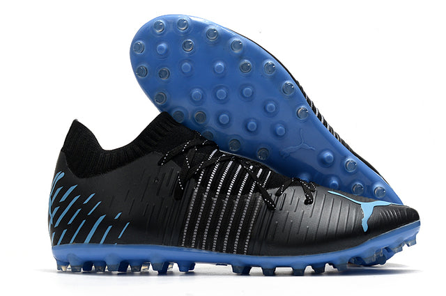 Chuteira Society Puma Future Z FG Black/Blue - Low