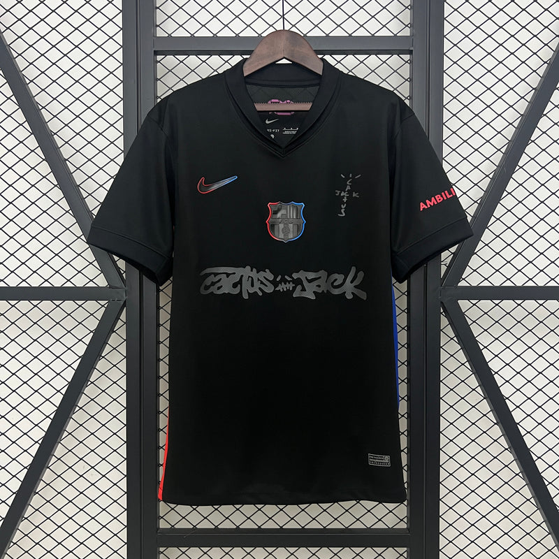 Camisa Barcelona Edição Especial Travis Scott 24/25 Torcedor Nike Masculina - Preta