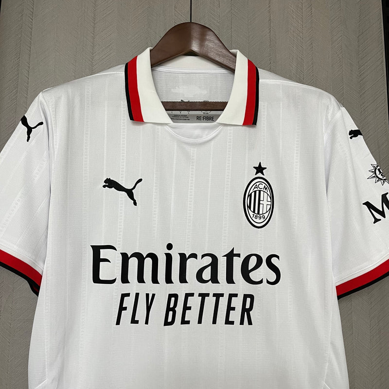 Camisa AC Milan Away 24/25 Torcedor Puma Masculina - Branca