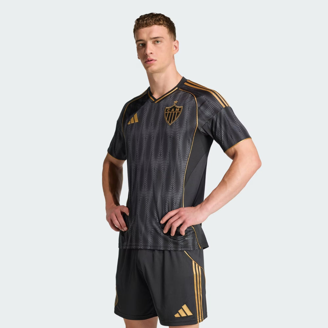 Camisa Atlético Mineiro Home 25/26 s/n° Torcedor Adidas Masculina  - Preta