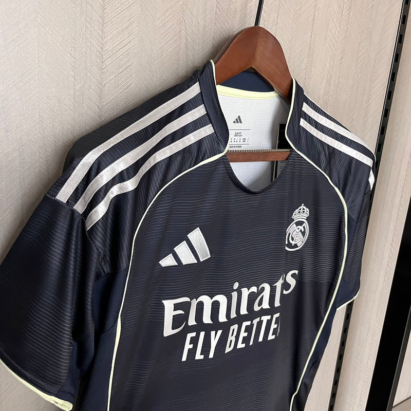 Camisa Real Madrid Away 25/26 s/n° Torcedor Adidas Masculina - Preta