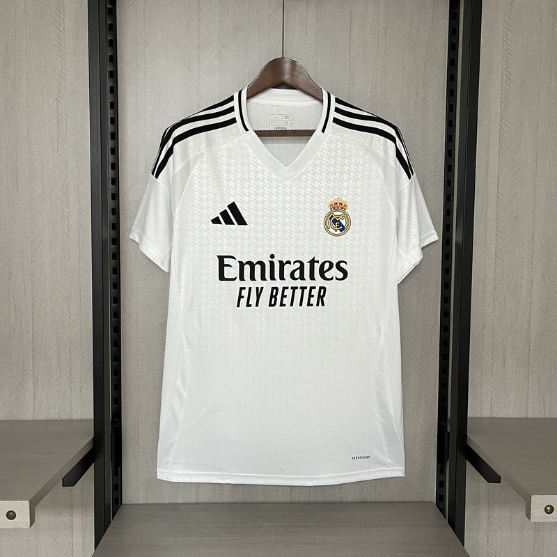 Camisa Real Madrid Home 24/25 s/n° Torcedor Masculino - Branca