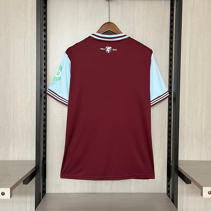Camisa West Ham Home 24/25 s/n° Torcedor Umbro Masculina - Grená