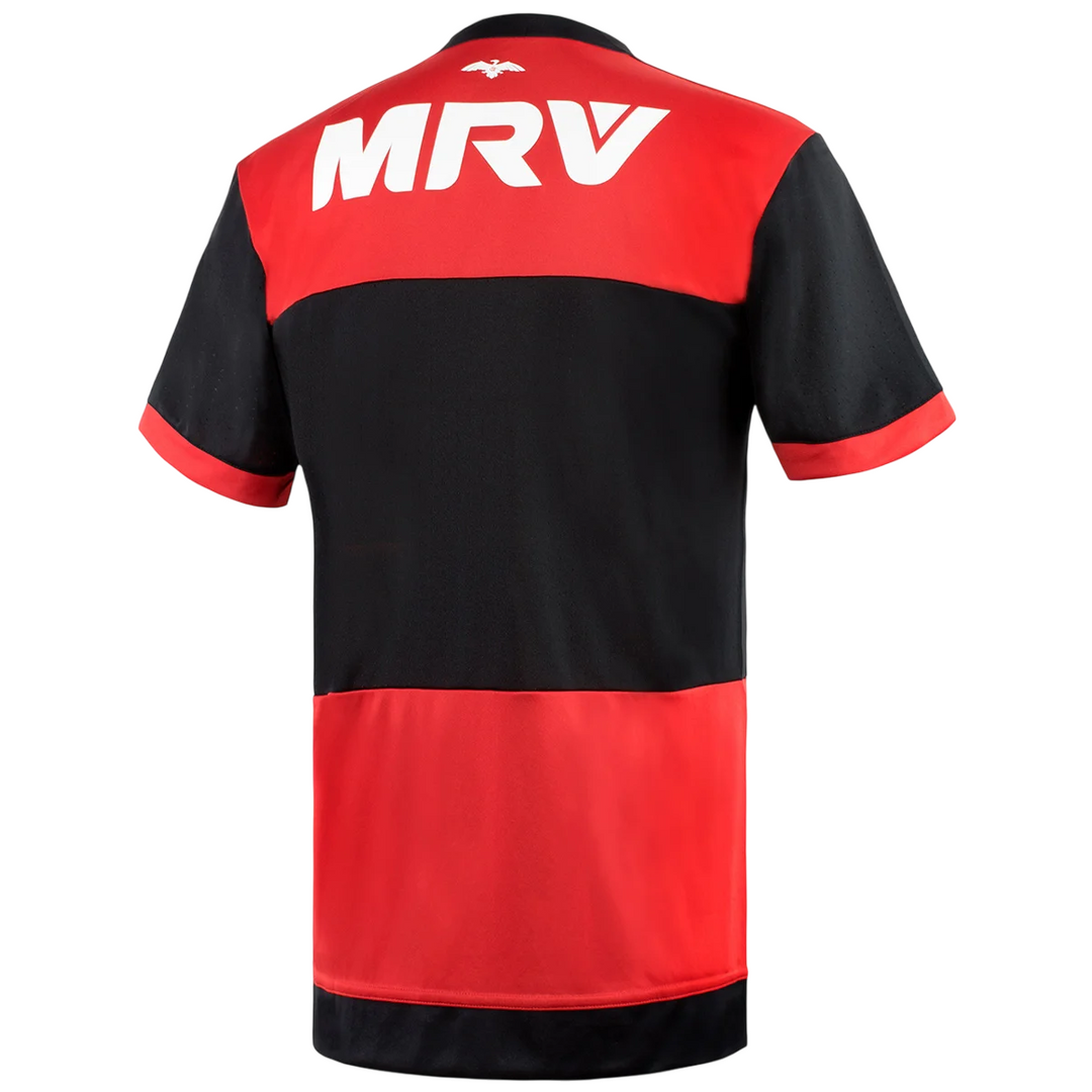 Camisa Flamengo Home 17/18 s/n° Torcedor Adidas Masculina - Vermelha e Preta