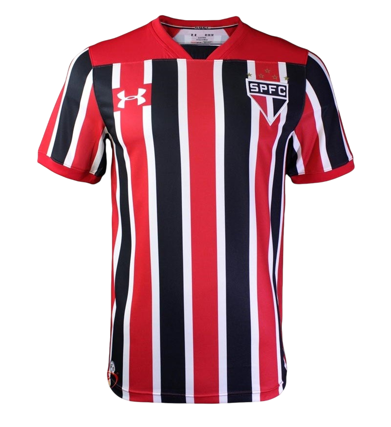 Camisa São Paulo Away 17/18 s/n° Torcedor Under Armour Masculina - Listrado