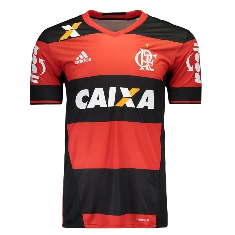 Adidas Men's Flamengo Home Shirt 16/17 s/n° - Red and Black