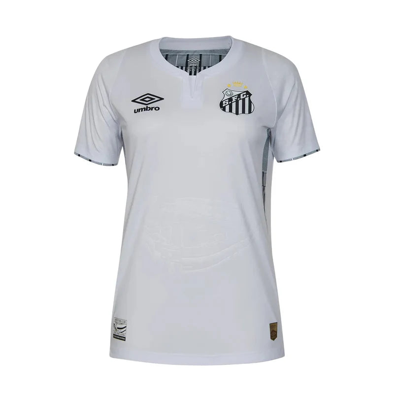 Camisa Santos Home Feminina 24/25 Torcedor Umbro - Branca