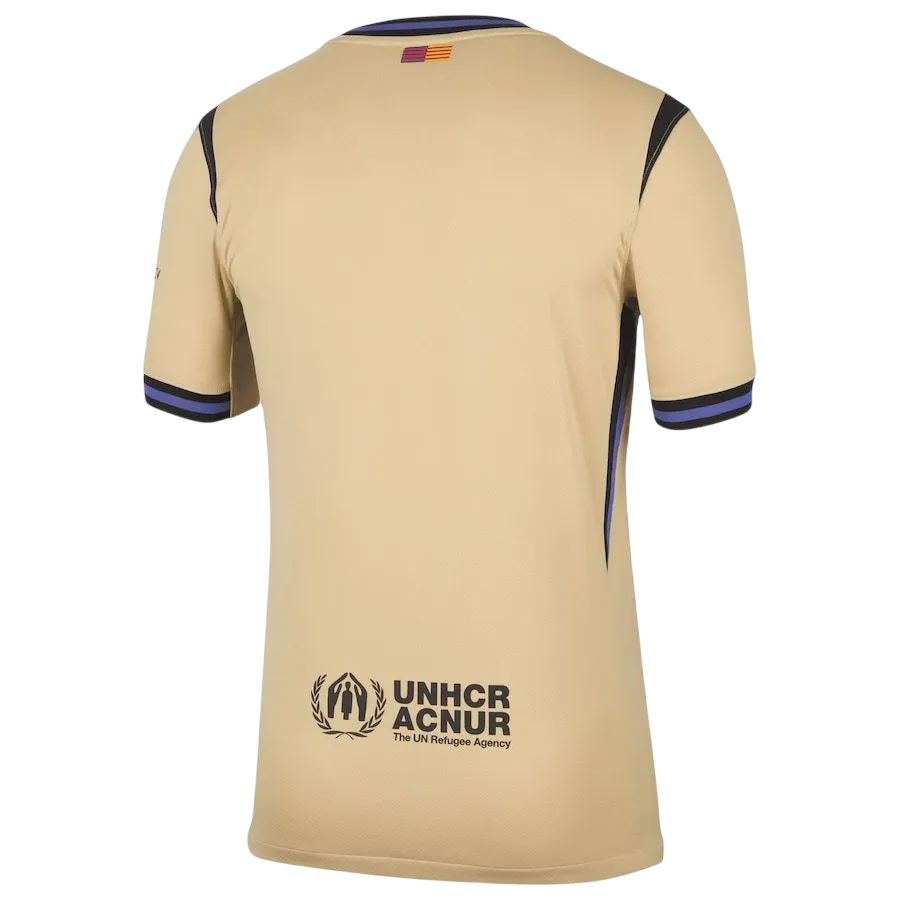 Camisa Barcelona Away 25/26 s/n° Torcedor Kobe Masculina - Bege