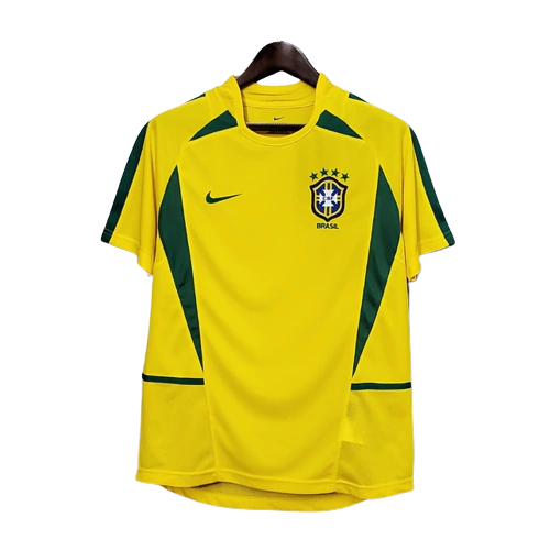 Brazilian National Team Home Nike 2002/03 Men's Shirt Yellow