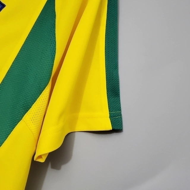 Brazilian National Team Home Nike 2002/03 Men's Shirt Yellow