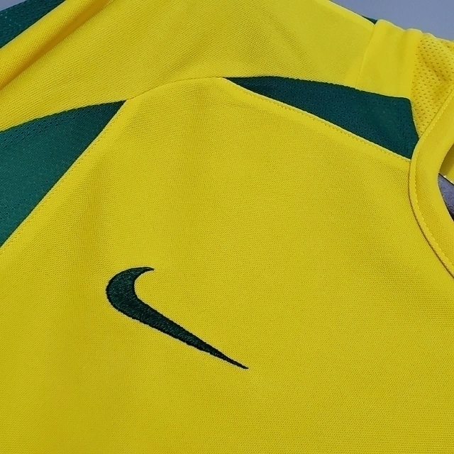 Brazilian National Team Home Nike 2002/03 Men's Shirt Yellow