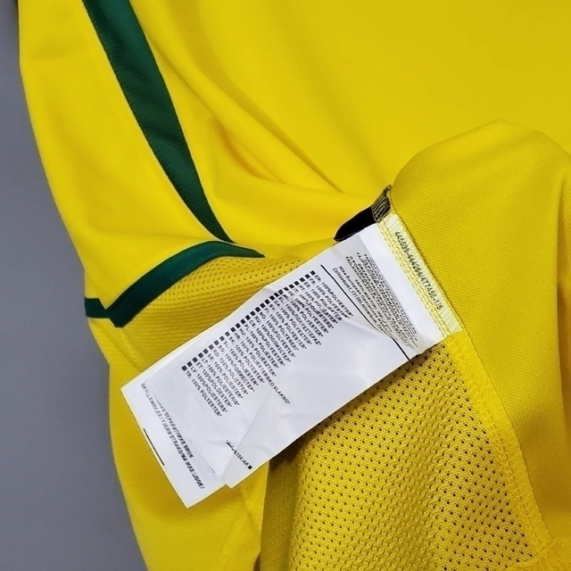 Brazilian National Team Home Nike 2002/03 Men's Shirt Yellow