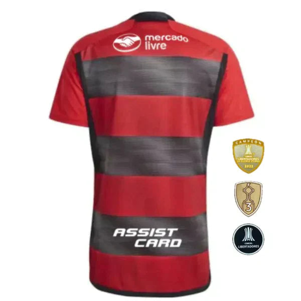 Camisa Flamengo I [Com Patrocínio] 23/24 Adidas - Rubro Negro