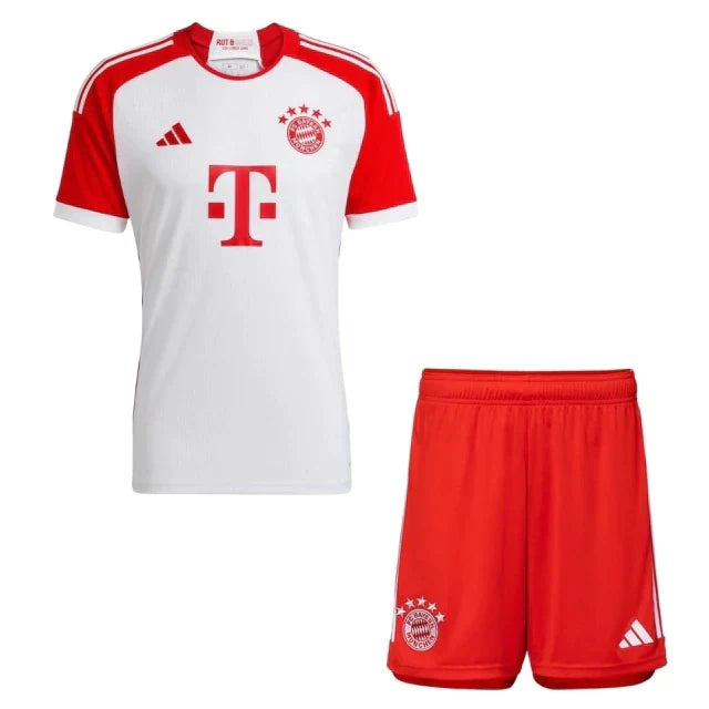 Conjunto Infantil Bayern de Munique Home 23/24 - Branco