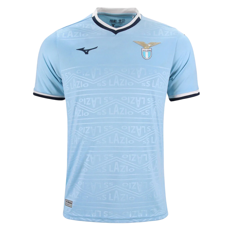 Camisa Lazio Home 24/25 Torcedor Mizuno Masculina - Azul claro