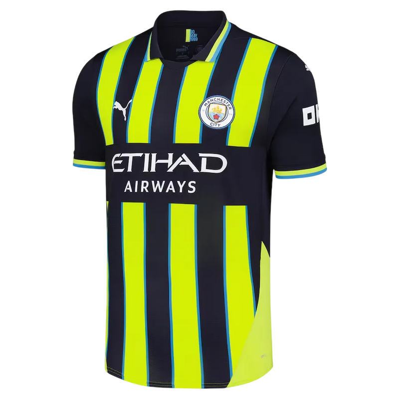 Camisa Manchester City Away 24/25 Torcedor Puma Masculina - Azul e Amarela