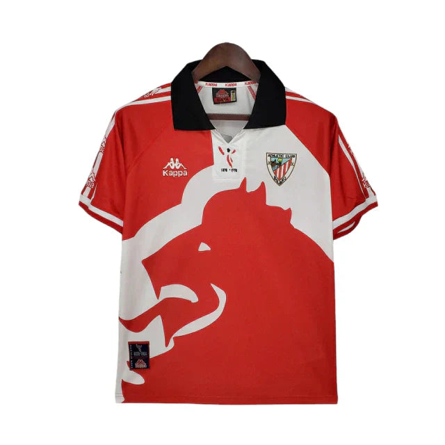 Athletic Bilbao Retro Shirt 1997/1998 Red and White - Kappa