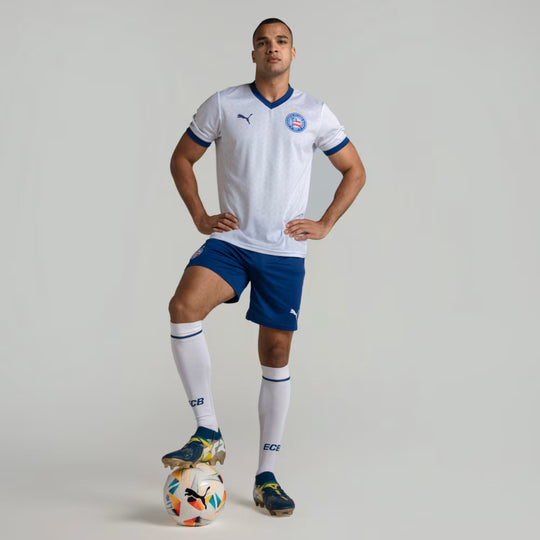 Camisa Bahia Home 25/26 Torcedor Puma Masculina - Branca