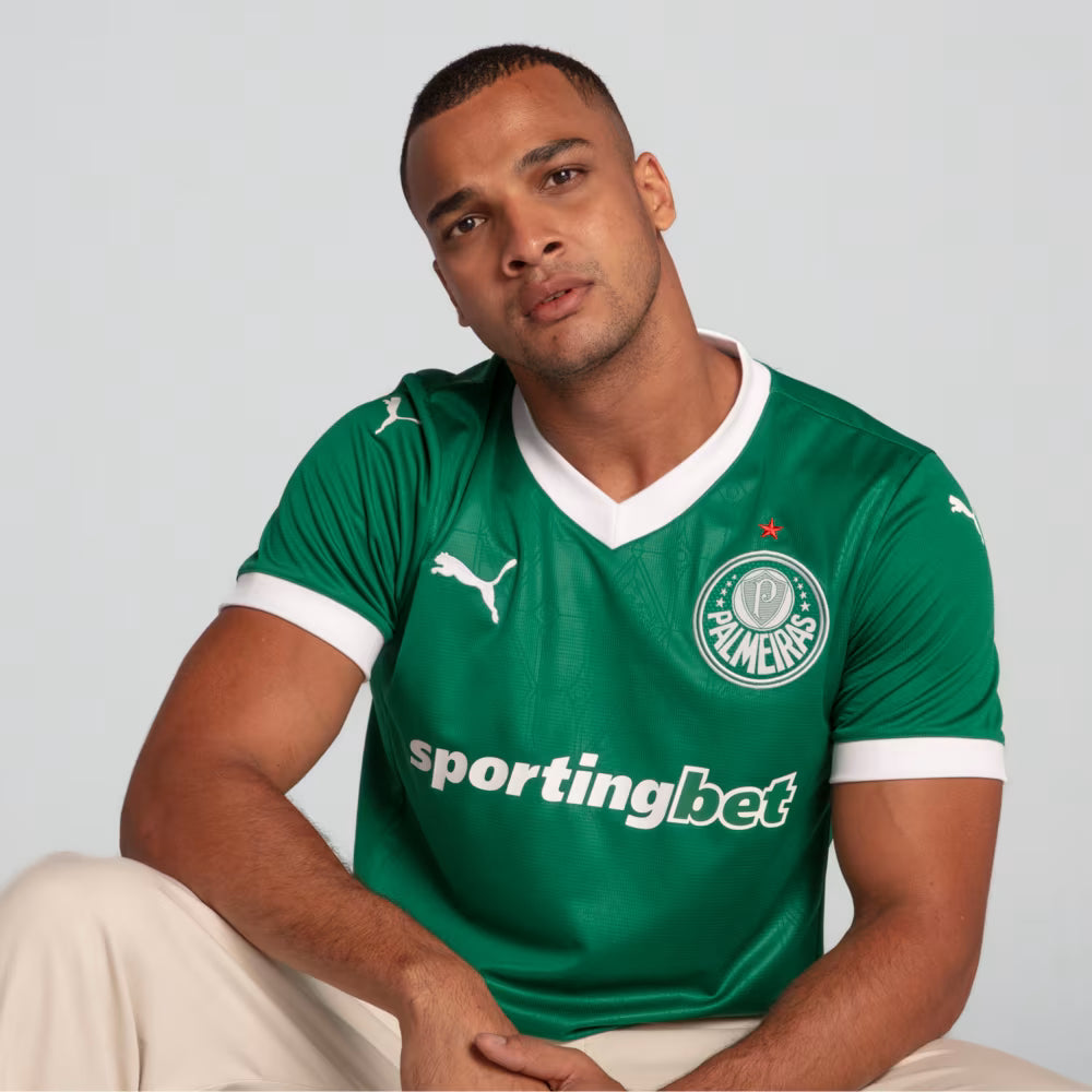 Camisa do Palmeiras Home 25/26 Torcedor Puma Masculina - Verde