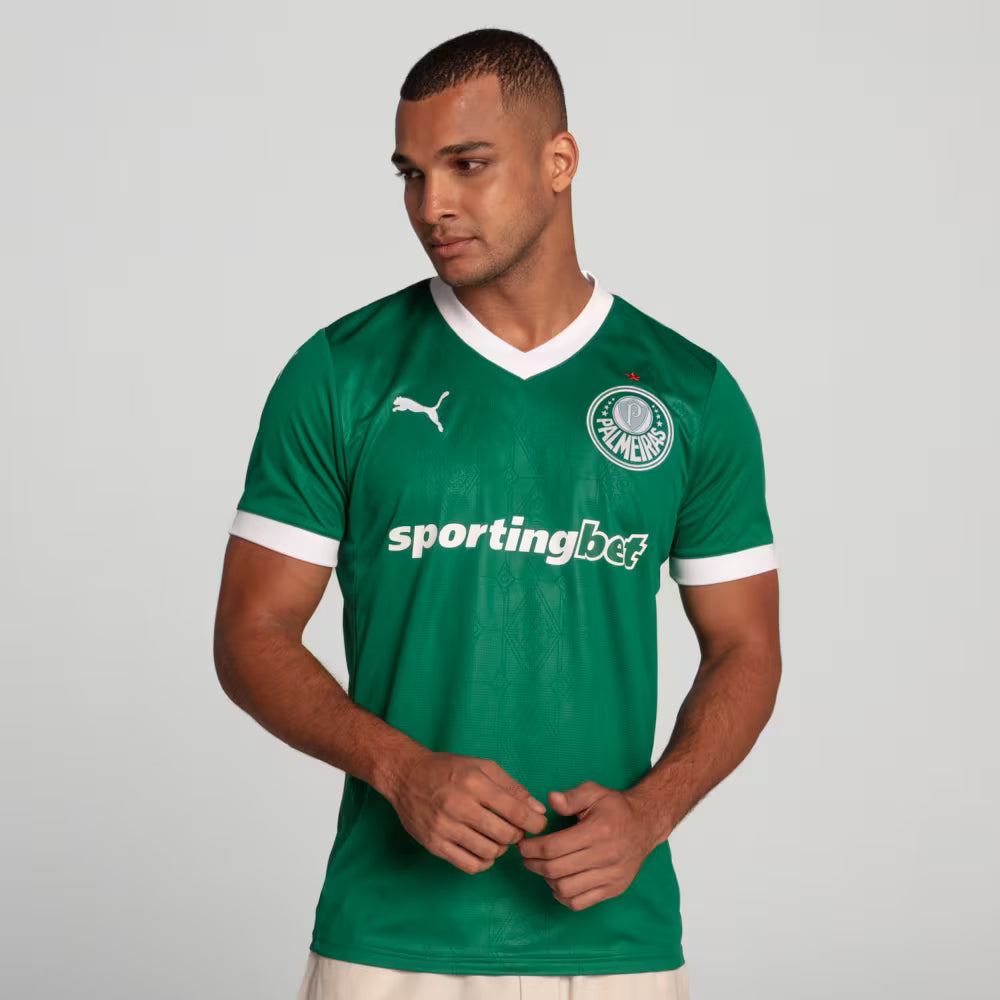 Camisa do Palmeiras Home 25/26 Torcedor Puma Masculina - Verde