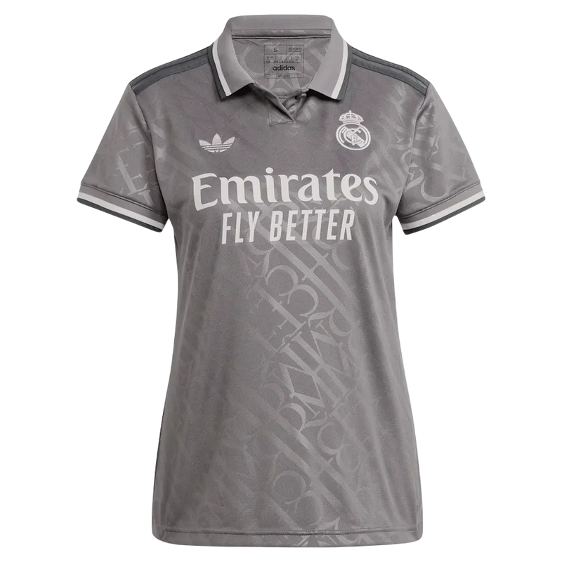 Camisa Real Madrid Third 24/25 s/n° Torcedor Adidas Feminina - Cinza