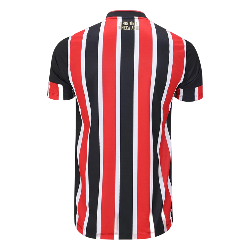 Camisa São Paulo Away 24/25 Torcedor New Balance Masculina - Preta, Vermelha e Branca