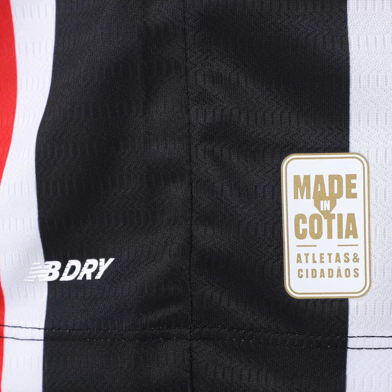 Camisa São Paulo Away 24/25 Torcedor New Balance Masculina - Preta, Vermelha e Branca