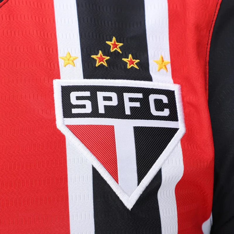 Camisa São Paulo Away 24/25 Torcedor New Balance Masculina - Preta, Vermelha e Branca