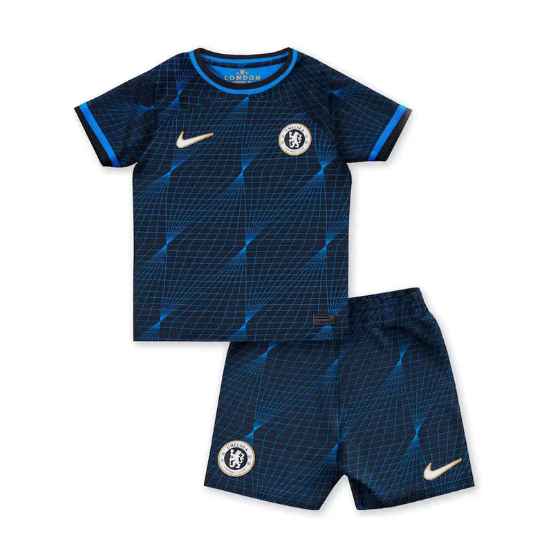 Conjunto Infantil Chelsea Away 23/24 - Azul Marinho