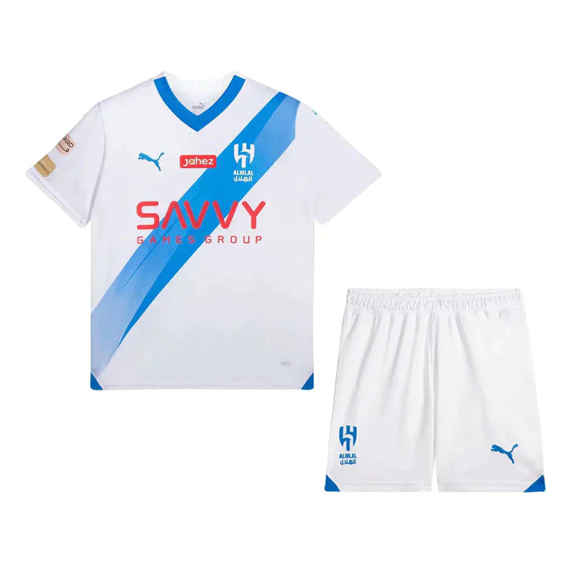 Conjunto Infantil Infantil Al-Hilal Away 23/24 - Branco