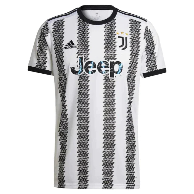 Camisa Juventus Home 22/23 s/n° Torcedor Masculino - Branco e Preto