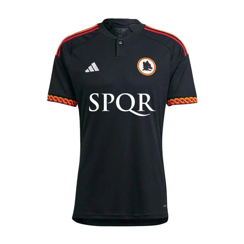 Camisa Roma I 23/24 Adidas - Preto