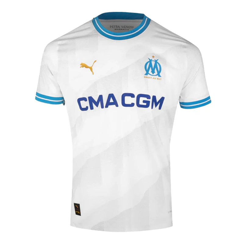 Camisa Olympique de Marseille I 23/24 Puma - Branco