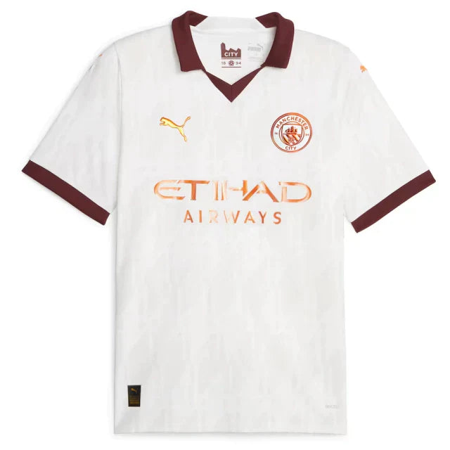 Camisa Manchester City Away 23/24 s/n° Torcedor Masculina - Branco