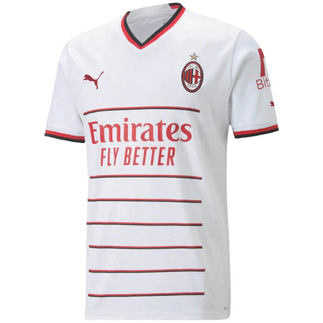 Camisa Milan Away 22/23 s/n° Torcedor Masculino - Branco