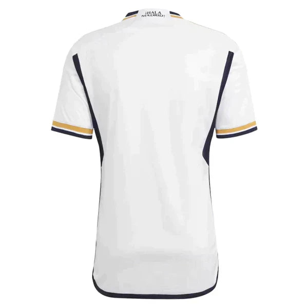 Camisa Real Madrid Home PATCH CHAMPIONS LEAGUE 23/24 s/n° Torcedor Masculino - Branco